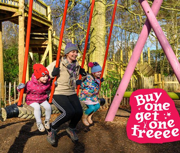 Buy one get one freeee at BeWILDerwood, Cheshire